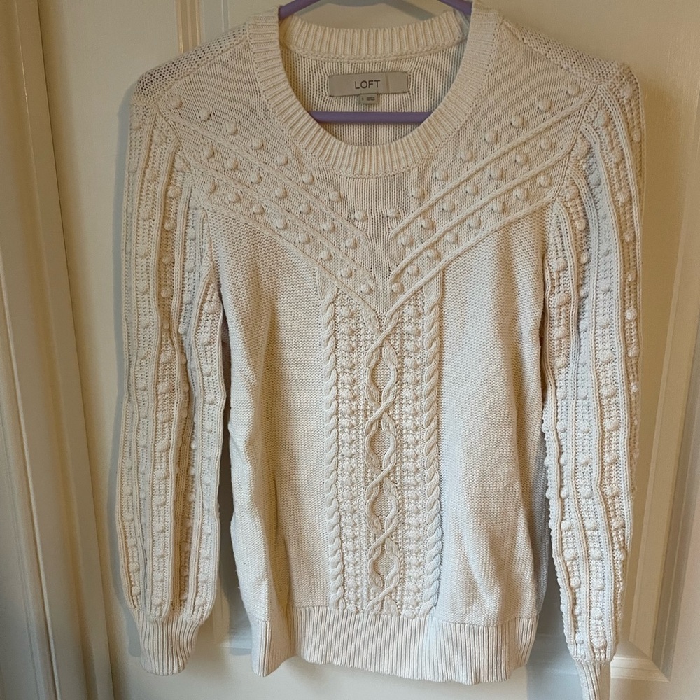 Loft Knit Cream Sweater